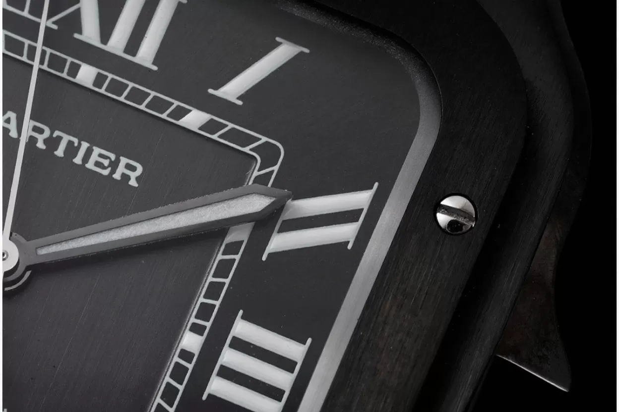 Santos De Cartier Mens XL PVD / LE Black BVF 9019 - Image 3