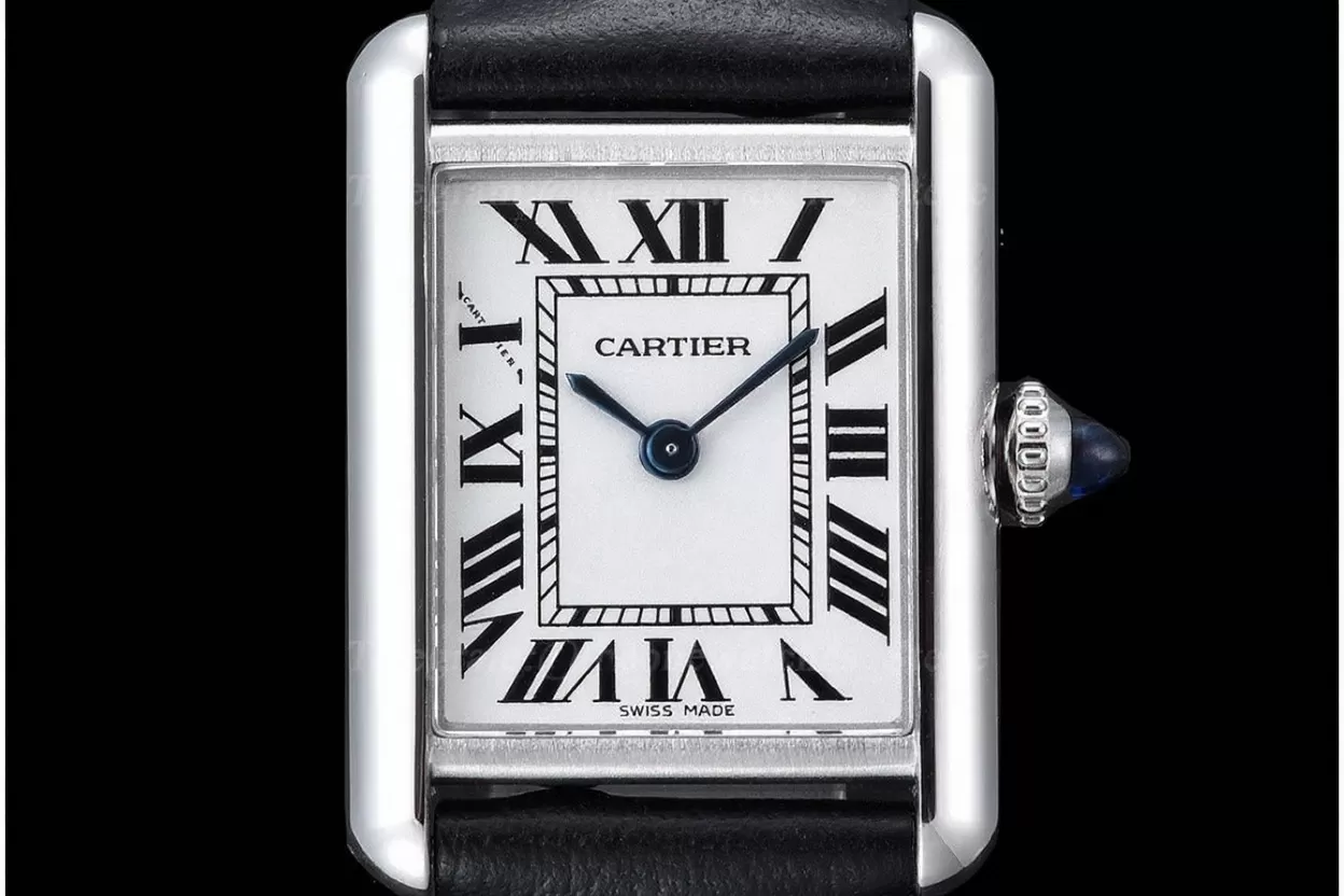 Tank Must Small White dial On Black Leather Strap K11F Quartz - Image 2
