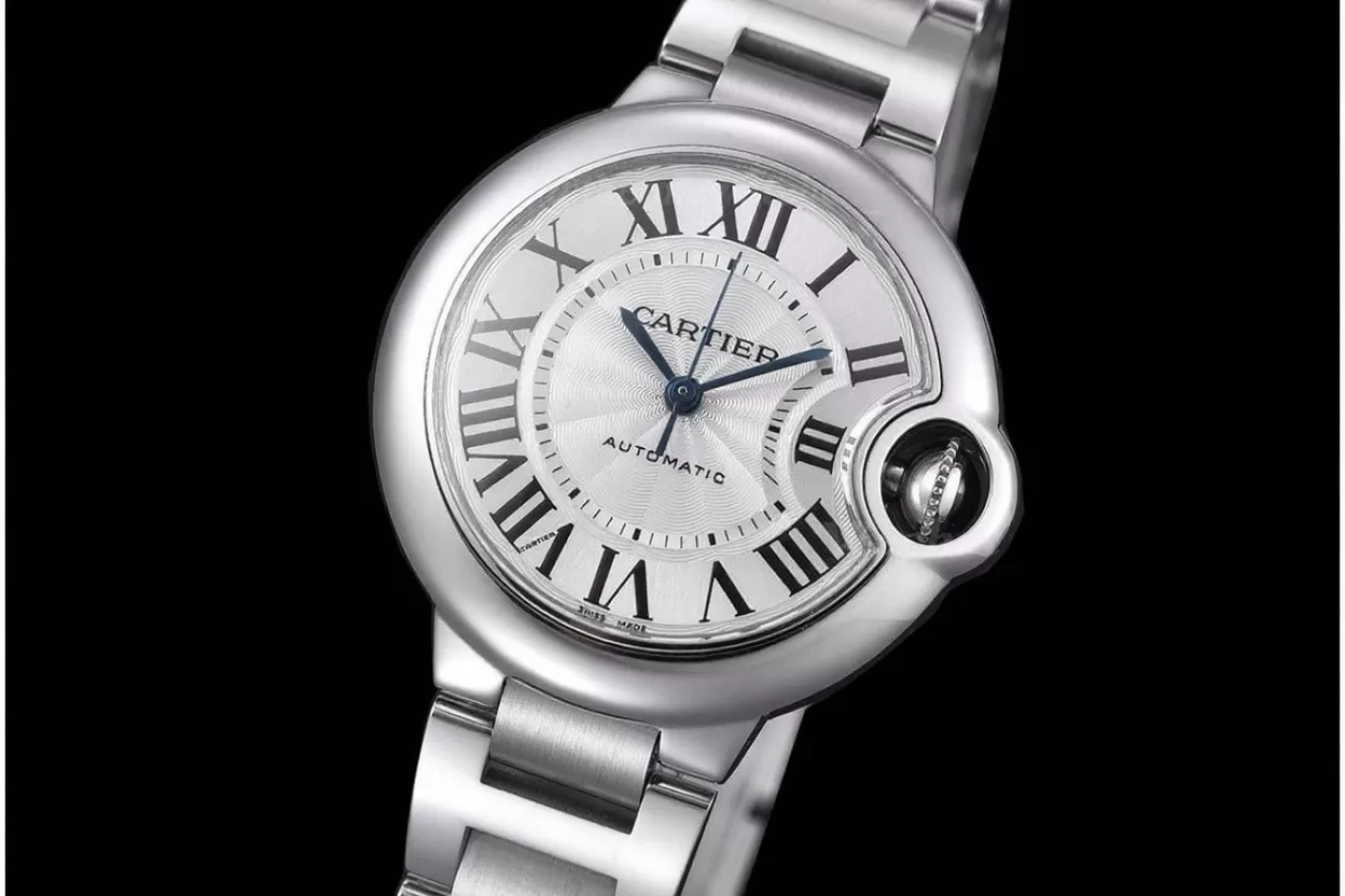 Ballon Bleu De Cartier 33mm White Textured Dial SS / SS V6F V8 NH05