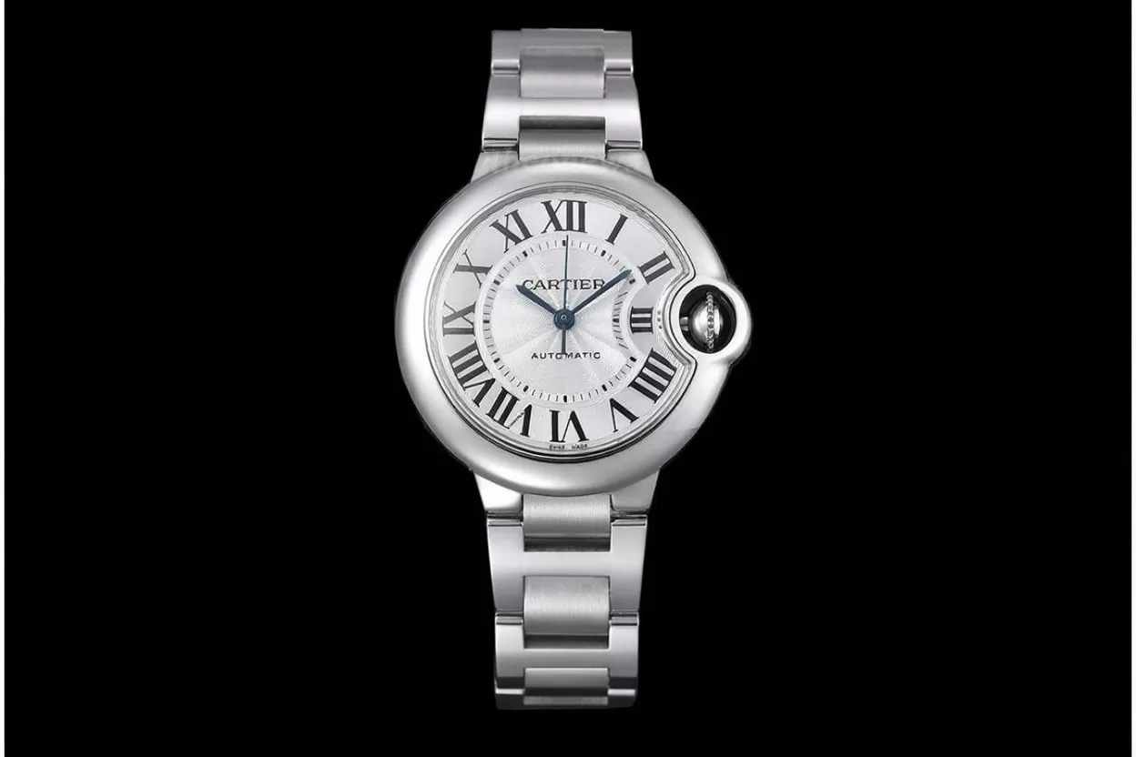 Ballon Bleu De Cartier 33mm White Textured Dial SS / SS V6F V8 NH05 - Image 2