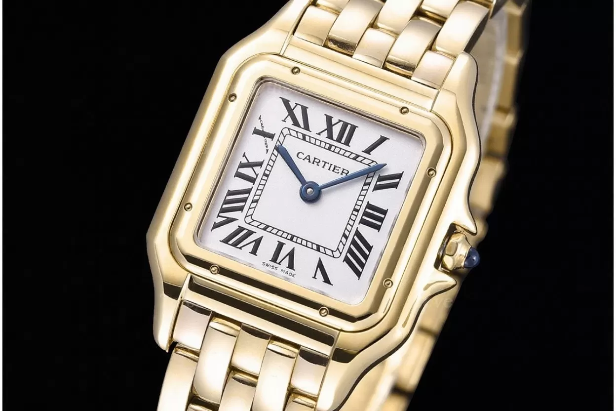 Panthere Secrete De Ladies 27mm YG / YG White Dial 8848F Swiss Qtz