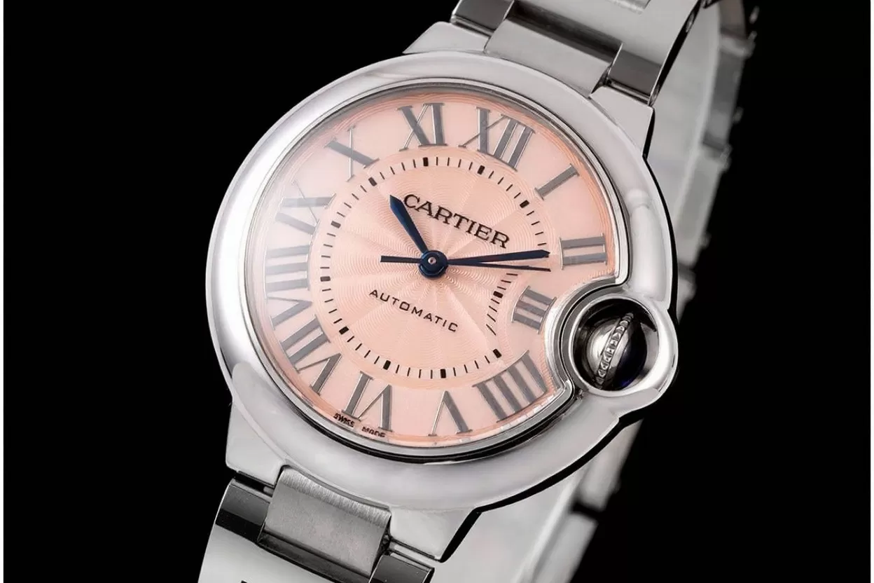 Ballon Bleu De Cartier 33mm SS / SS Pink Dial AF NH05