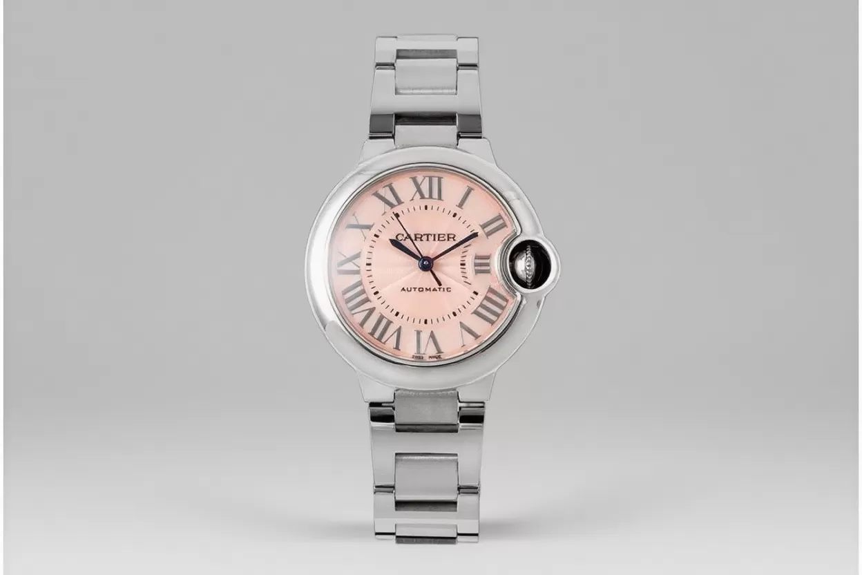 Ballon Bleu De Cartier 33mm SS / SS Pink Dial AF NH05 - Image 4