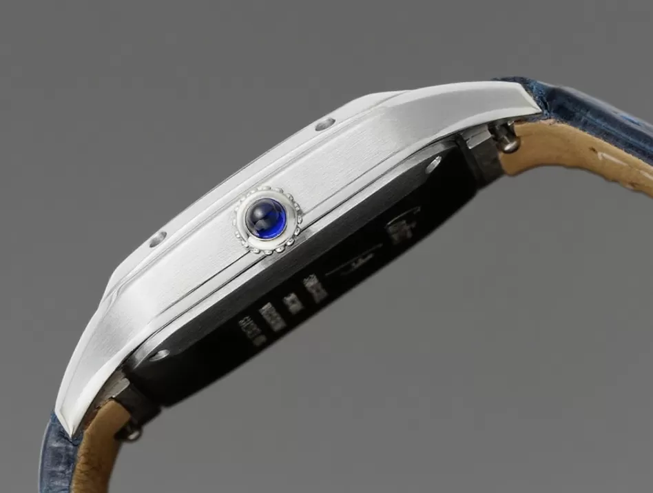 Santos Dumont Blue SS / LE Silver Dial AF Quartz - Image 5
