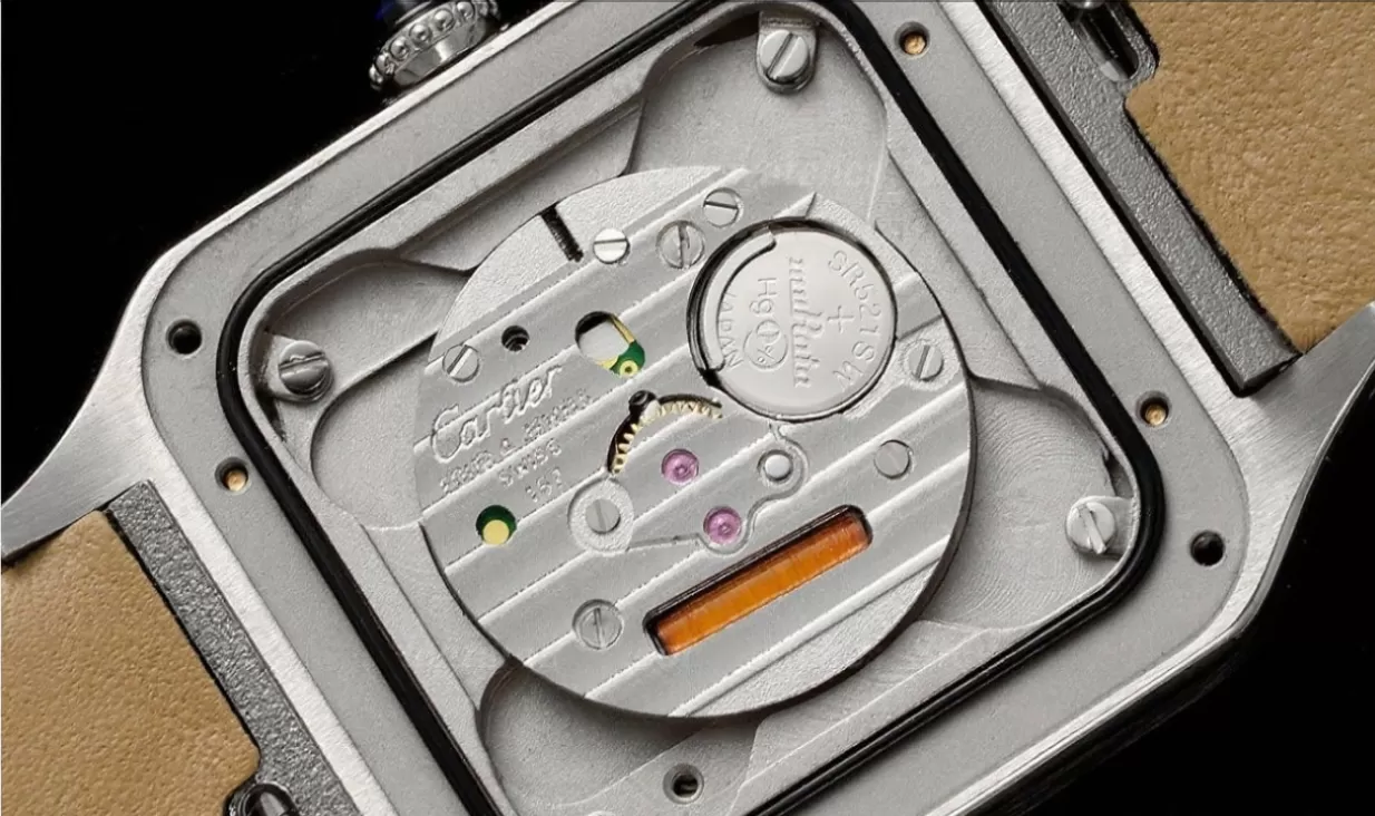 Santos Dumont Black SS / LE Silver Dial AF Quartz - Image 9