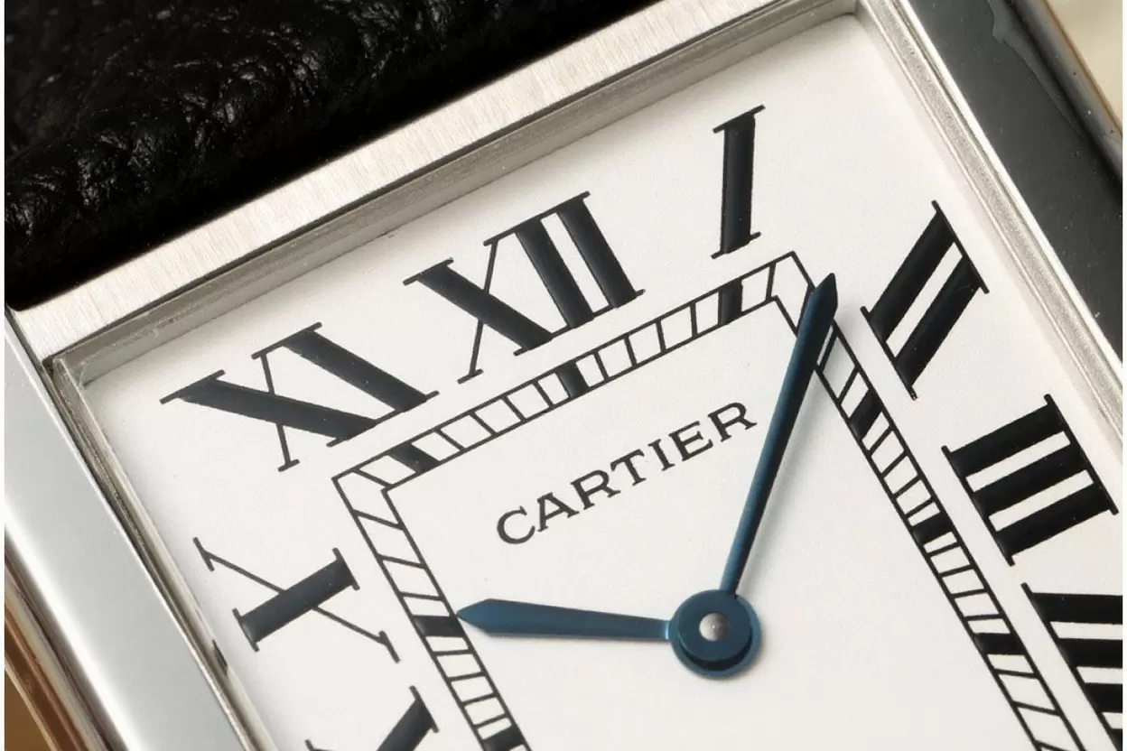 Cartier ?C Tank Solo 27.4mm White Dial on Lychee Grain Leather AF Quartz - Image 4