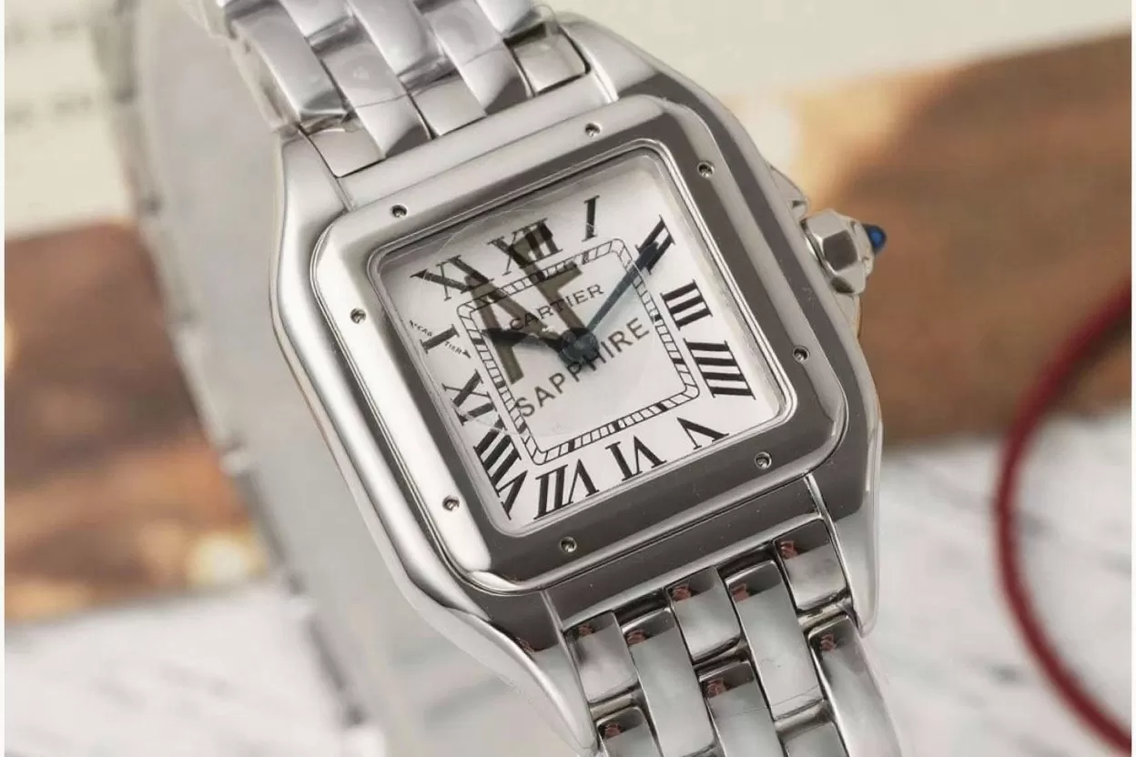 Cartier ?C Panthere Secrete De Ladies 22mm SS / SS White AF Quartz - Image 3