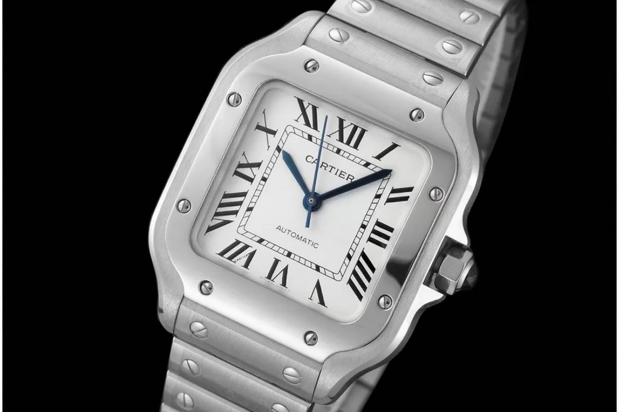 Santos De Cartier 35mm SS / SS White Dial AF MY9015