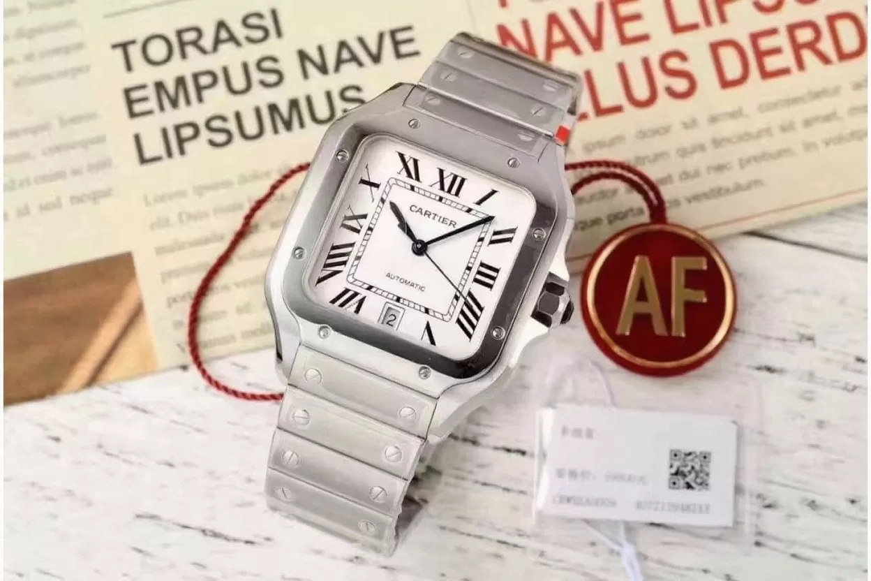 Cartier ?C Santos De Cartier 40mm XL SS / SS White Dial AF MY9015 - Image 2