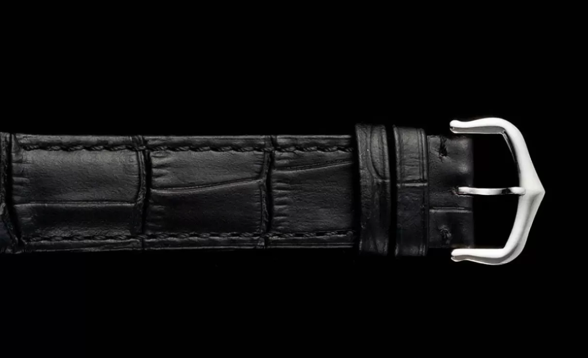 Santos Dumont Black Calf Leather SS / LE Silver Dial AF Quartz - Image 14