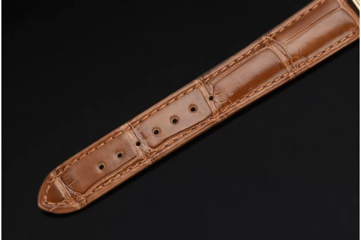 Tank Louis 22mm Alligator YG / LE White Dial DRF Quartz - Image 13