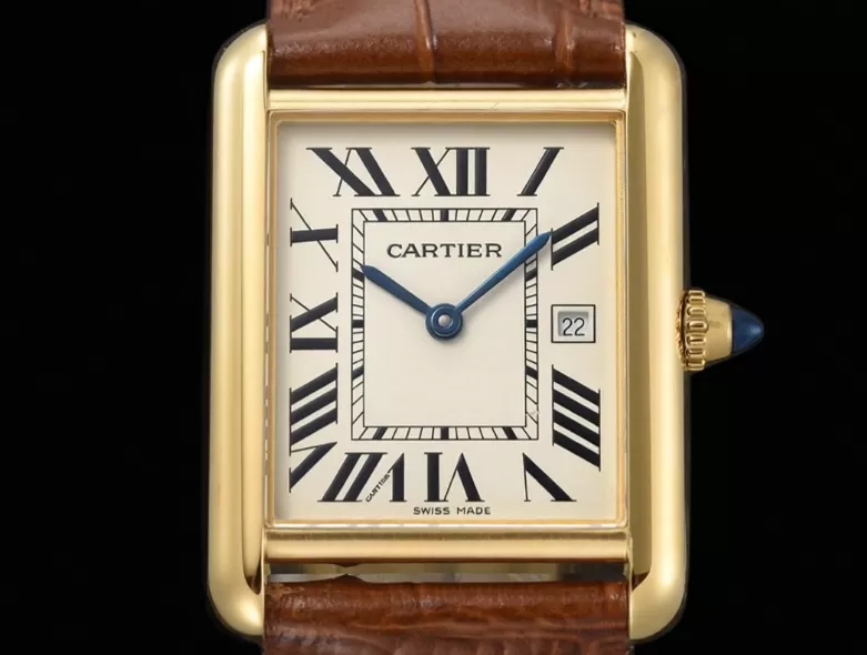 Tank Louis 25.5mm Date YG / LE Silver Dial AF Quartz - Image 2