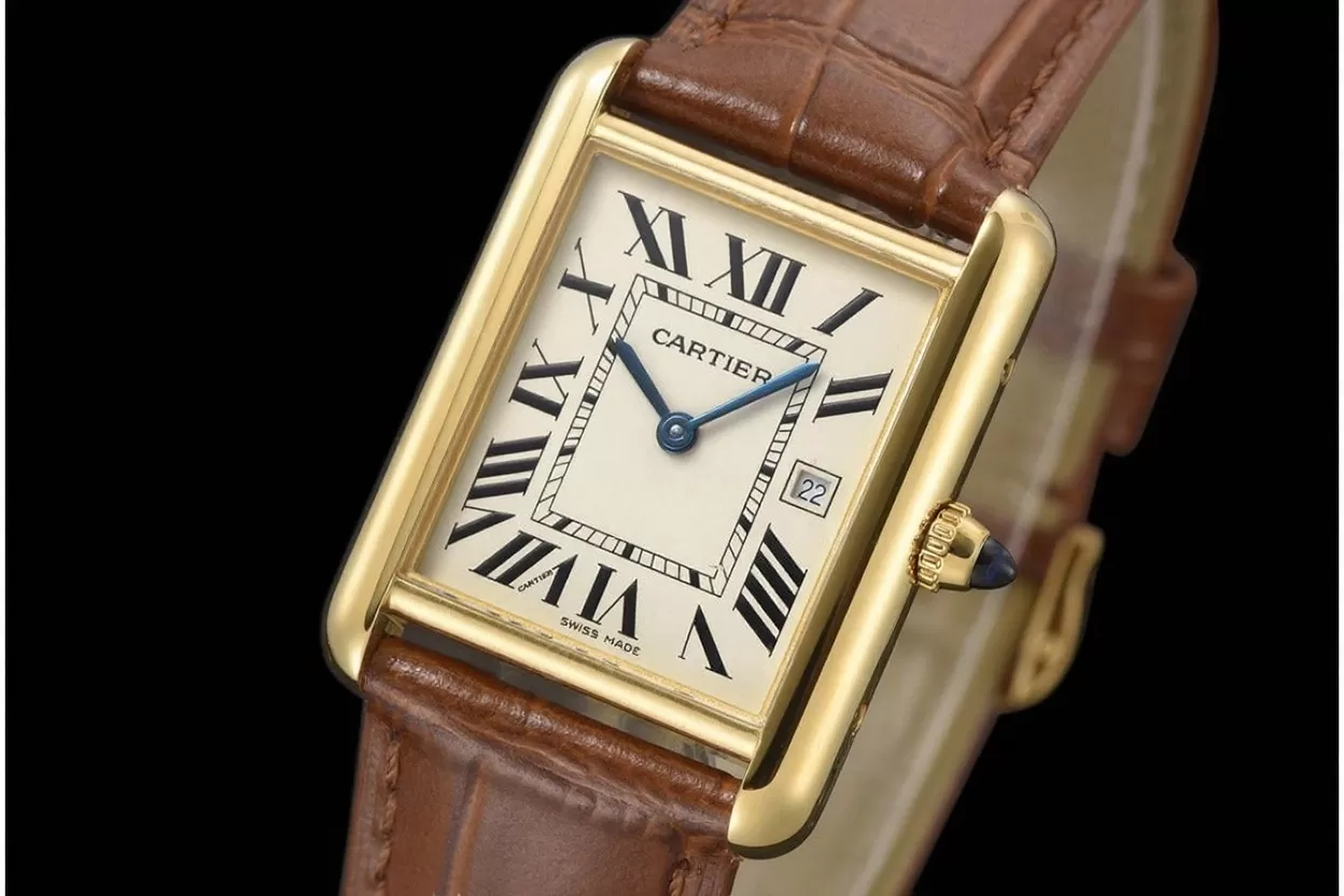 Tank Louis 25.5mm Date YG / LE Silver Dial AF Quartz