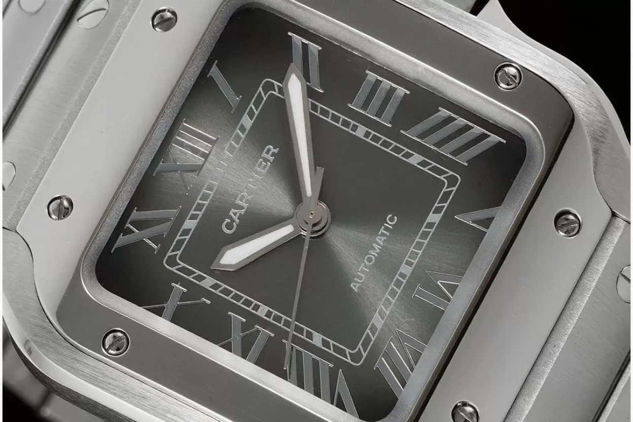 Santos De Cartier 35mm SS / SS Grey Dial AF MY9015 - Image 3