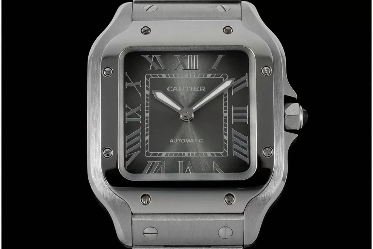 Santos De Cartier 35mm SS / SS Grey Dial AF MY9015 - Image 2