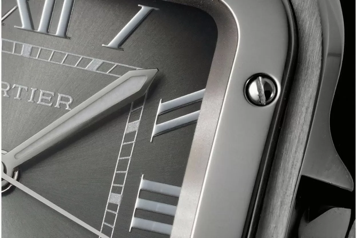 Santos De Cartier 35mm SS / SS Grey Dial AF MY9015 - Image 5