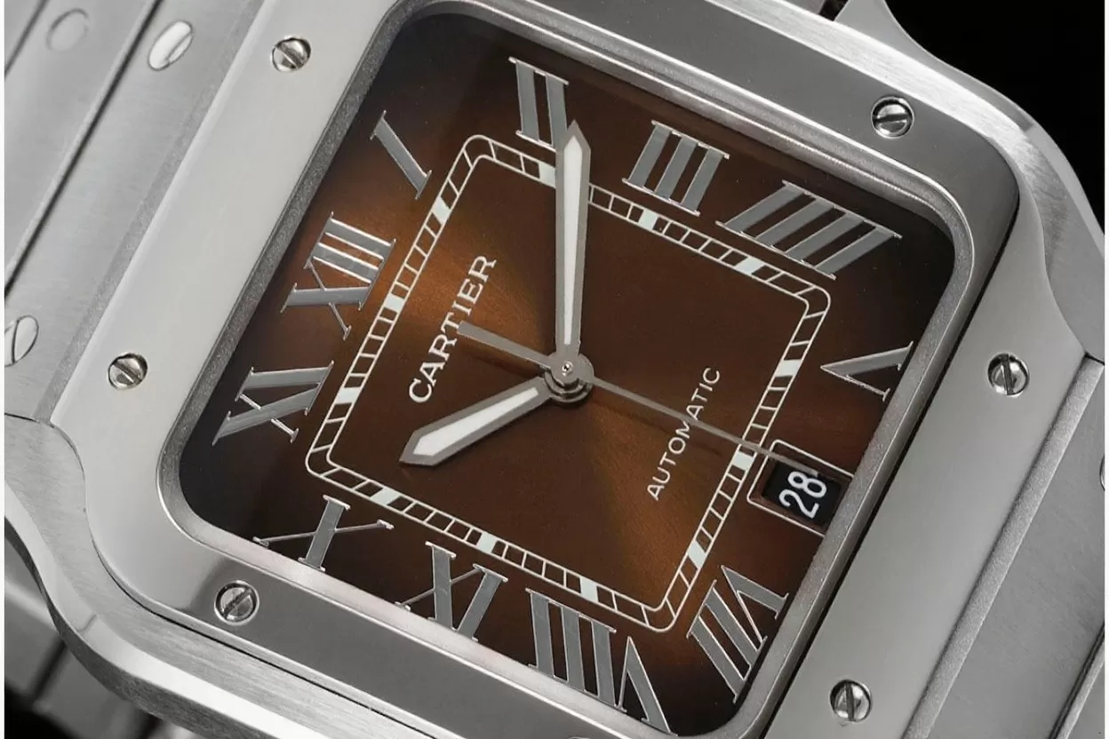 Santos De Cartier 40mm XL SS / SS Brown Dial BVF MY9015 - Image 3