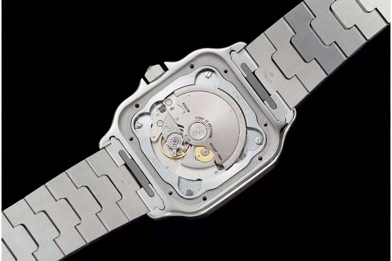 Santos De Cartier 40mm Mens XL YG / SS Grey Dial BVF MY9019 - Image 9