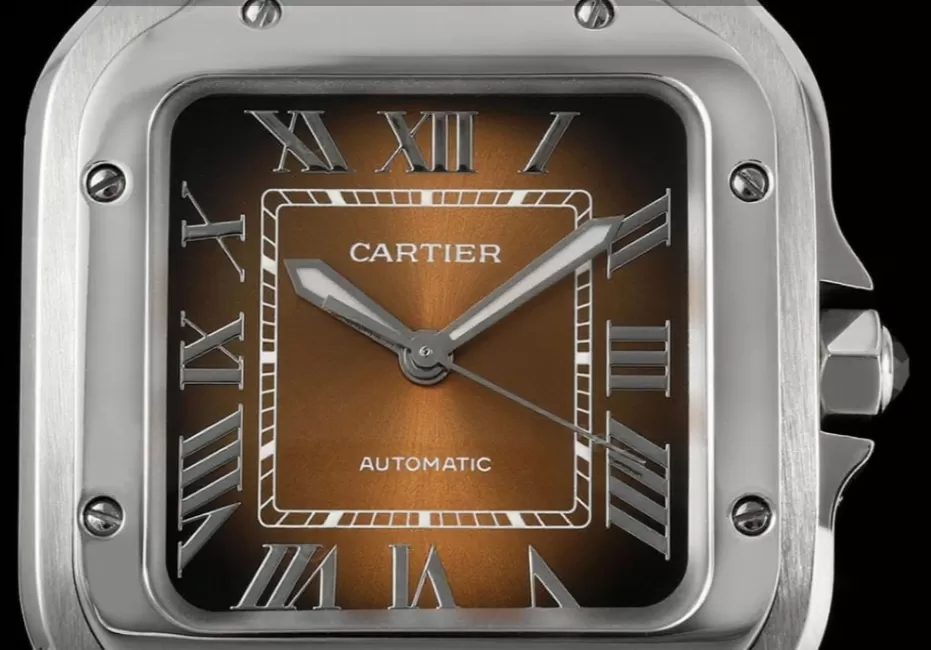 Santos De Cartier 35mm SS / SS Brown Dial BVF MY9039 - Image 2