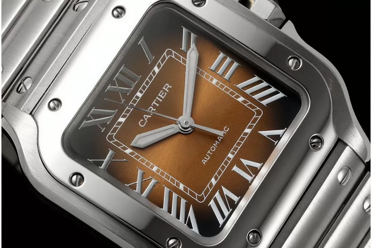 Santos De Cartier 35mm SS / SS Brown Dial BVF MY9039 - Image 3
