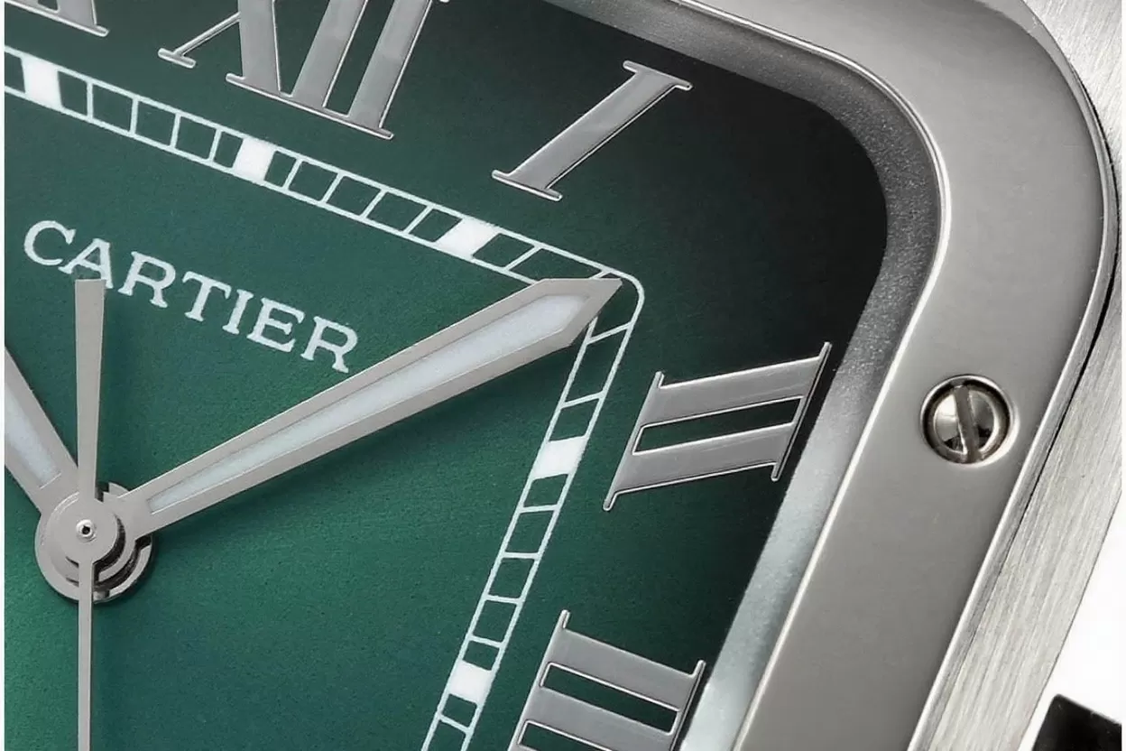 Santos De Cartier 40mm XL SS / SS Green Dial BVF MY9019 - Image 6