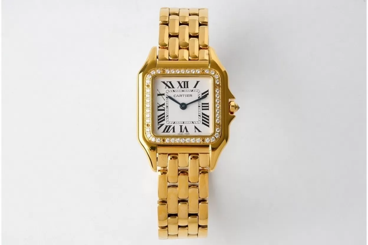 Panthere Secrete De Ladies 27mm Dia YG / YG White Dial BVF Quartz