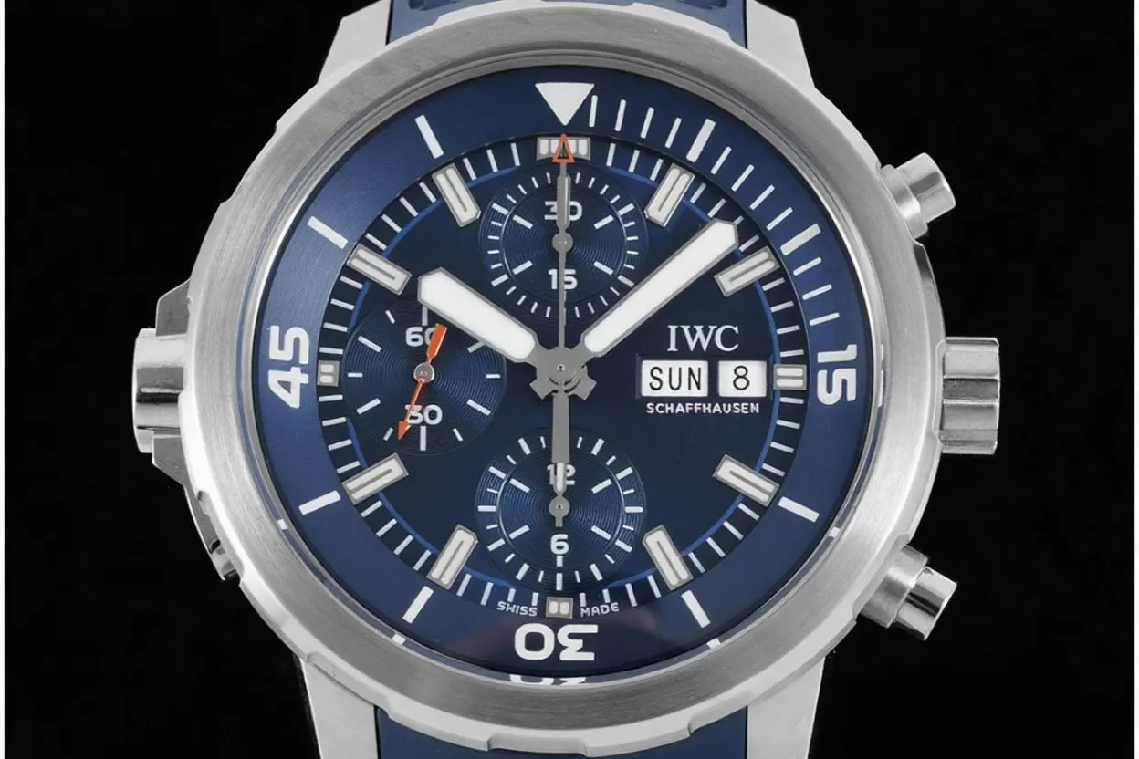 IWC ?C Aquatimer Chrono 44mm blue / Stk SS / RU V6SF A7750 - Image 2