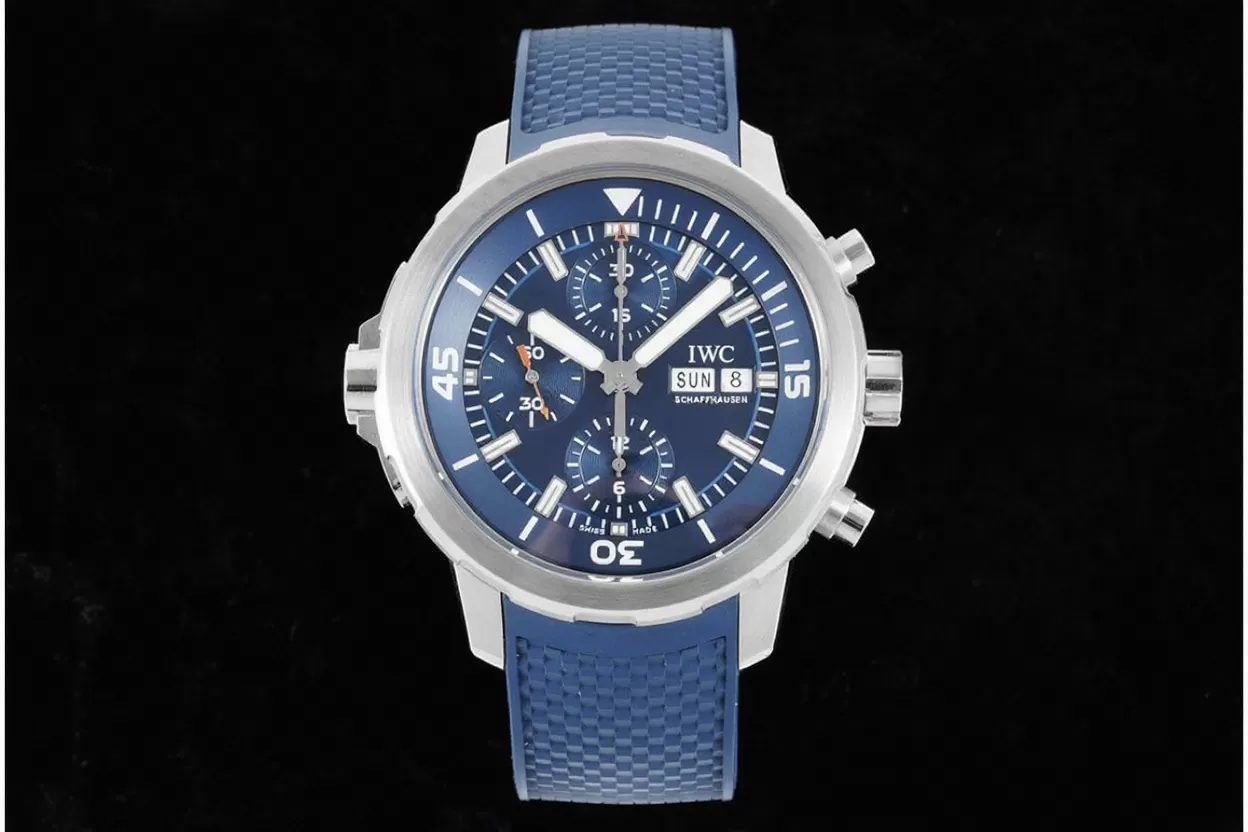 IWC ?C Aquatimer Chrono 44mm blue / Stk SS / RU V6SF A7750 - Image 3