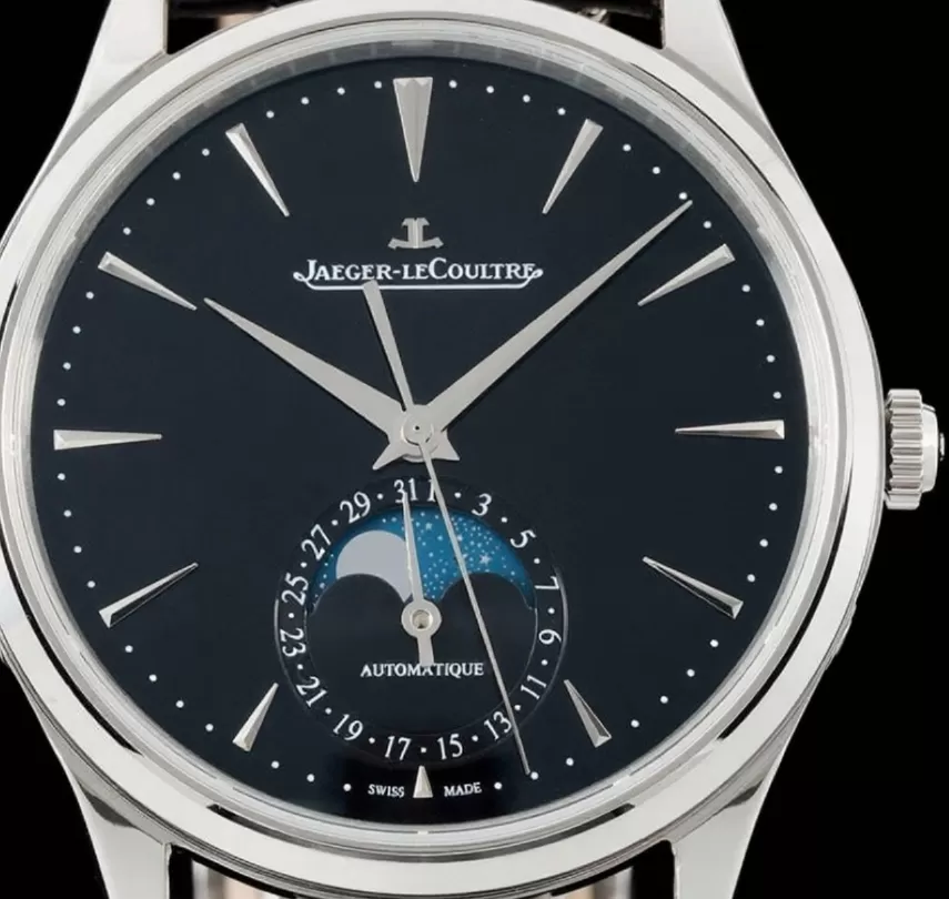 Master Ultra Thin Moonphase SS / LE Black / Stk APS A925 Super Clone - Image 2