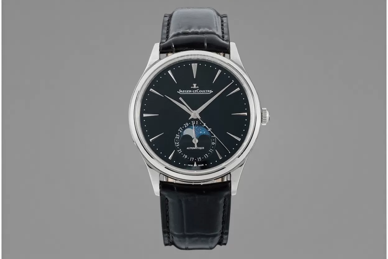 Master Ultra Thin Moonphase SS / LE Black / Stk APS A925 Super Clone - Image 3
