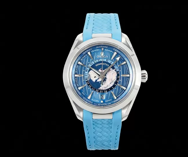 Aqua Terra 150M 43mm Worldtimer SS / RU Blue Dial VSF A8938