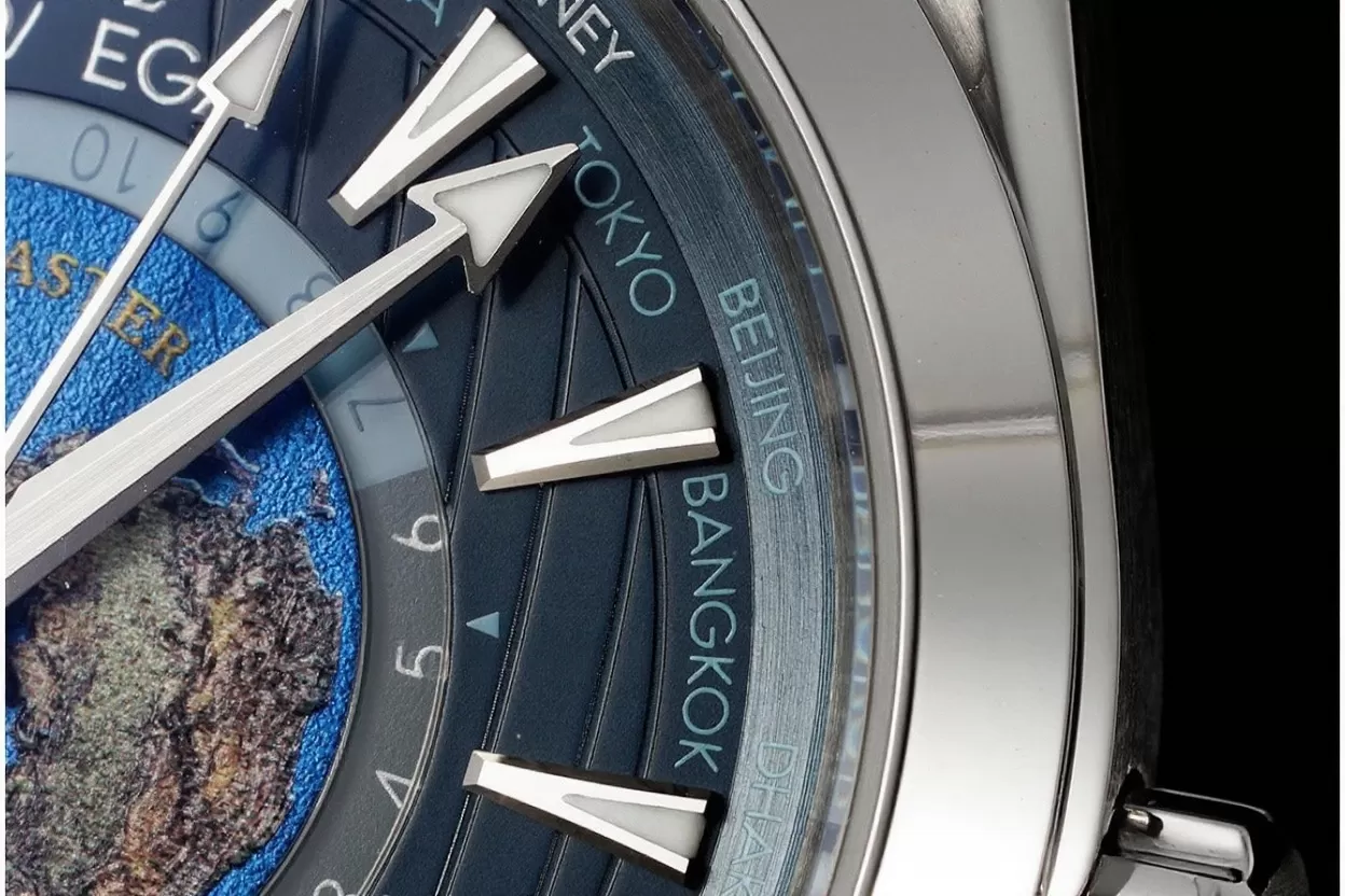 Aqua Terra 150M 43mm Worldtimer SS / RU Dark Blue Dial VSF A8938 - Image 4