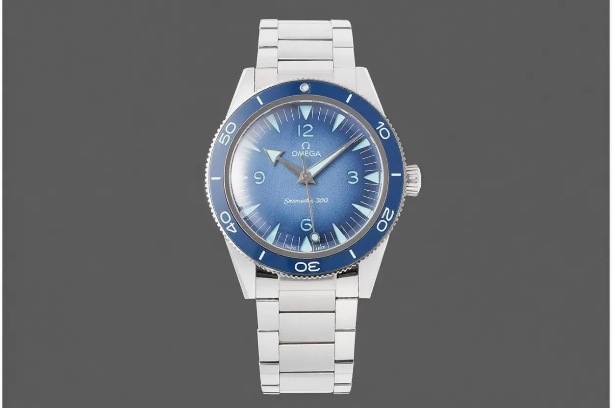 Seamaster 300m 41mm No Date SS / SS Summer Blue Dial VSF A8912