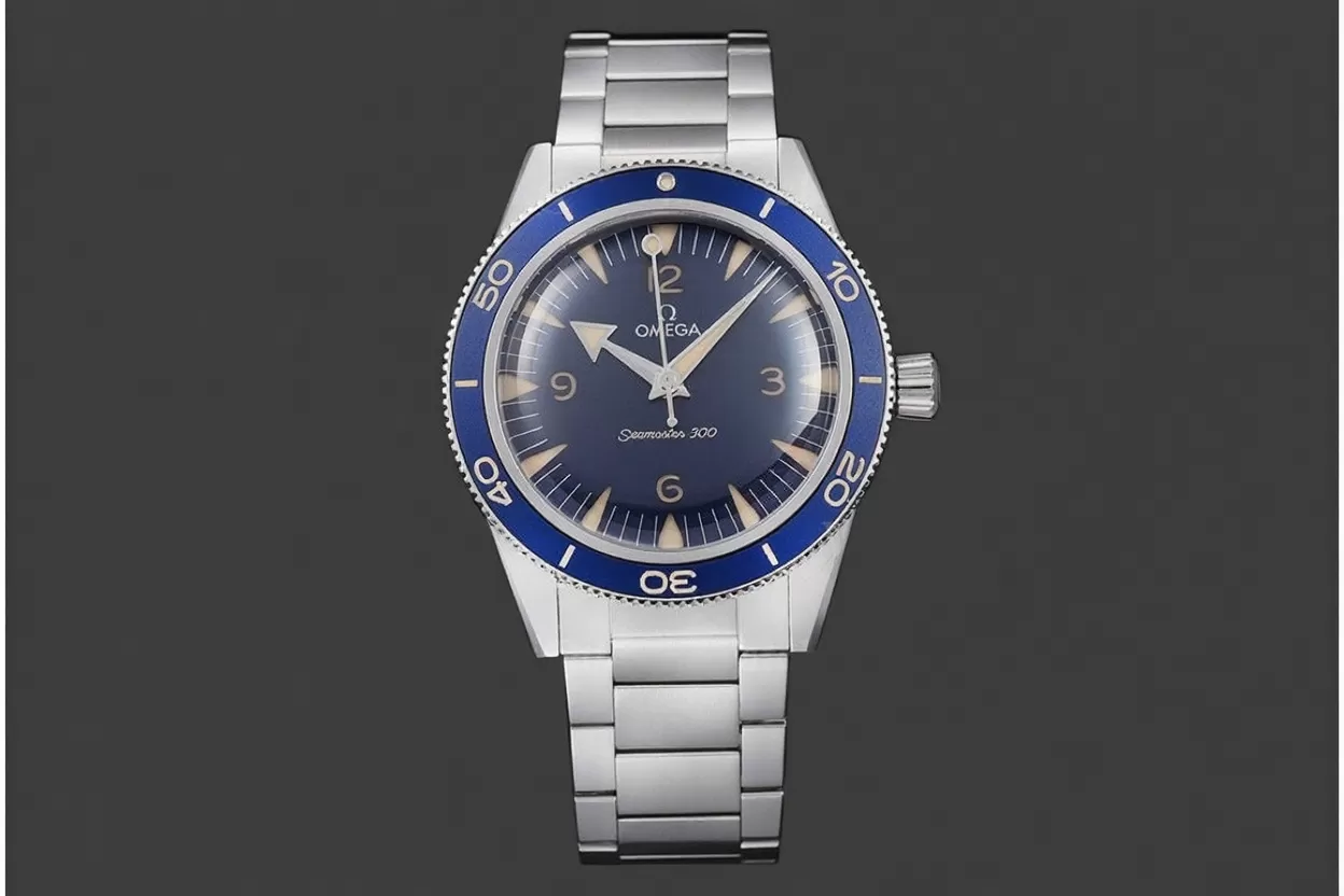 Seamaster 300m 41mm No Date SS / SS Navy Blue Dial VSF A8912