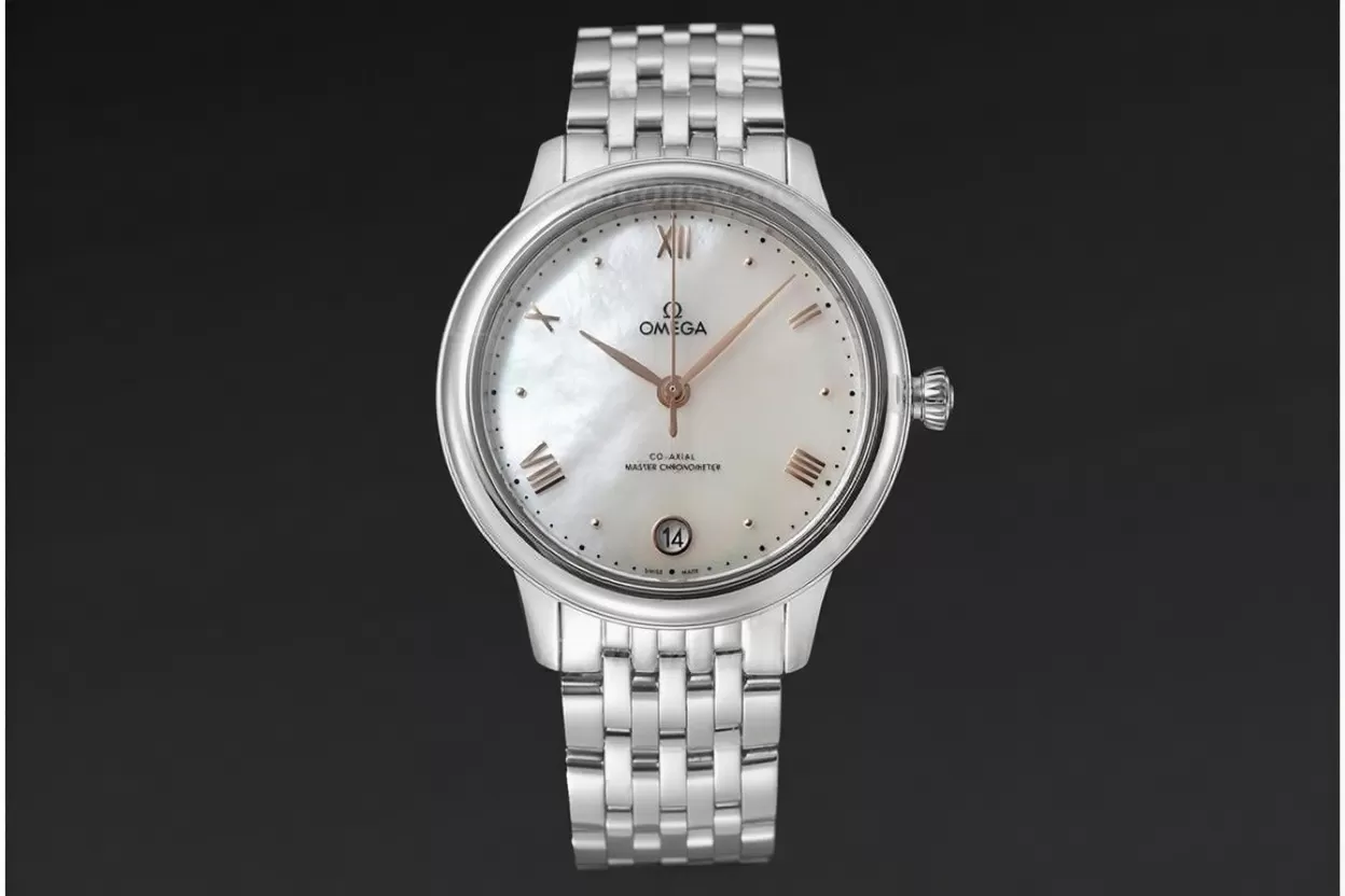 De Ville Prestige Ladies 34mm SS / SS White Mop Dial VSF A8800 - Image 2