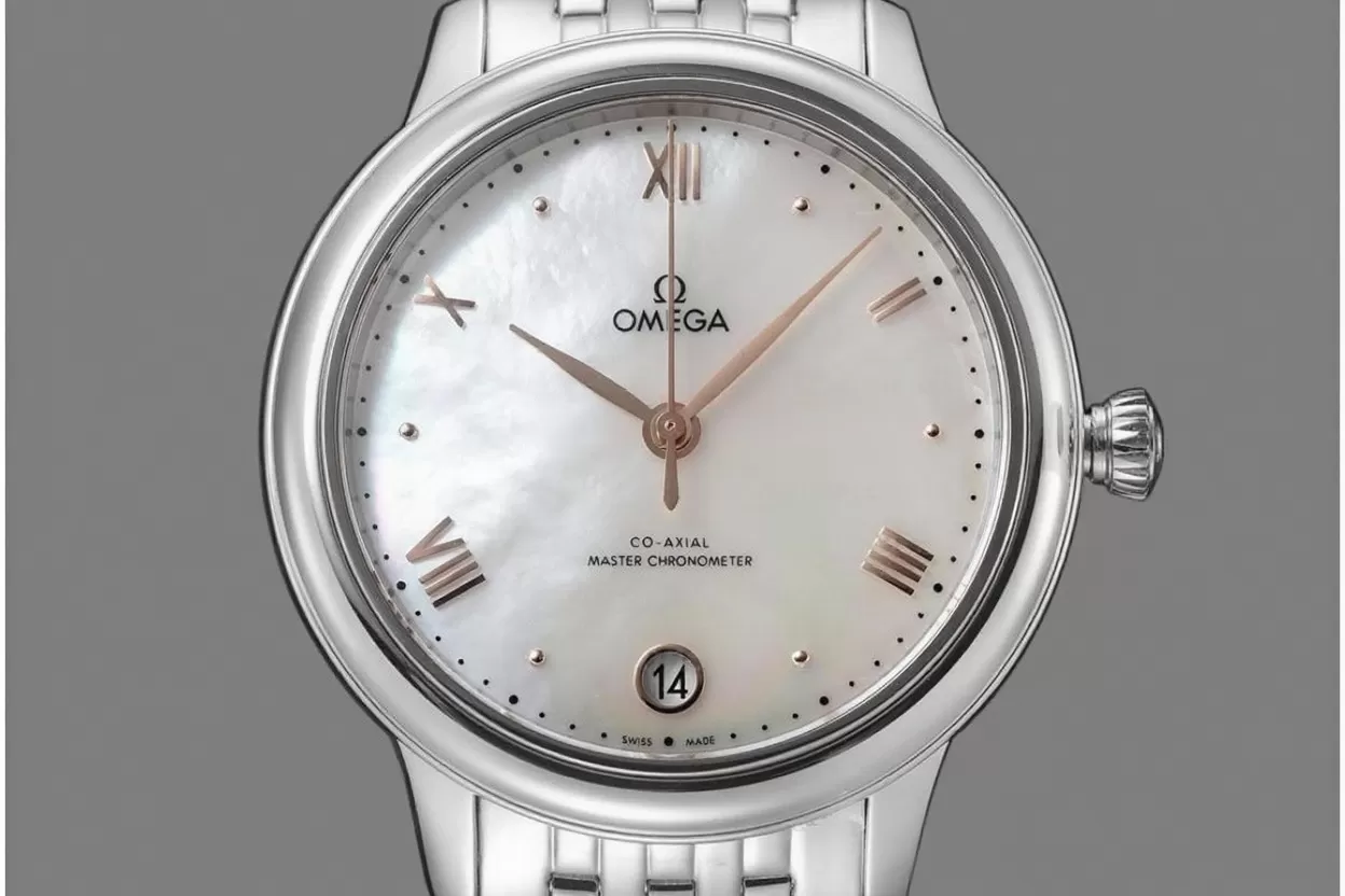 De Ville Prestige Ladies 34mm SS / SS White Mop Dial VSF A8800 - Image 3