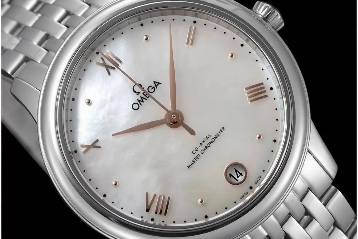 De Ville Prestige Ladies 34mm SS / SS White Mop Dial VSF A8800 - Image 4