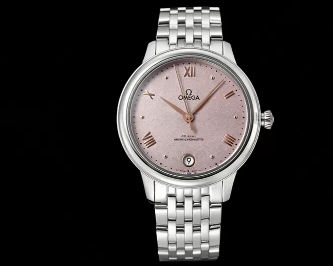 De Ville Prestige Ladies 34mm SS / SS Pink Dial VSF A8800