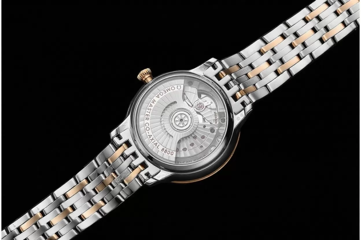 De Ville Prestige Ladies 34mm SS / RG Blue Dial VSF A8800 - Image 6