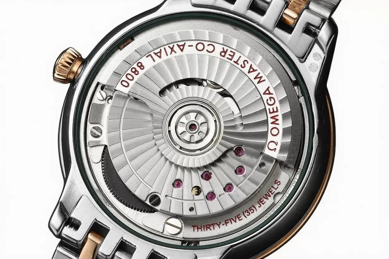 De Ville Prestige Ladies 34mm SS / RG Blue Dial VSF A8800 - Image 8