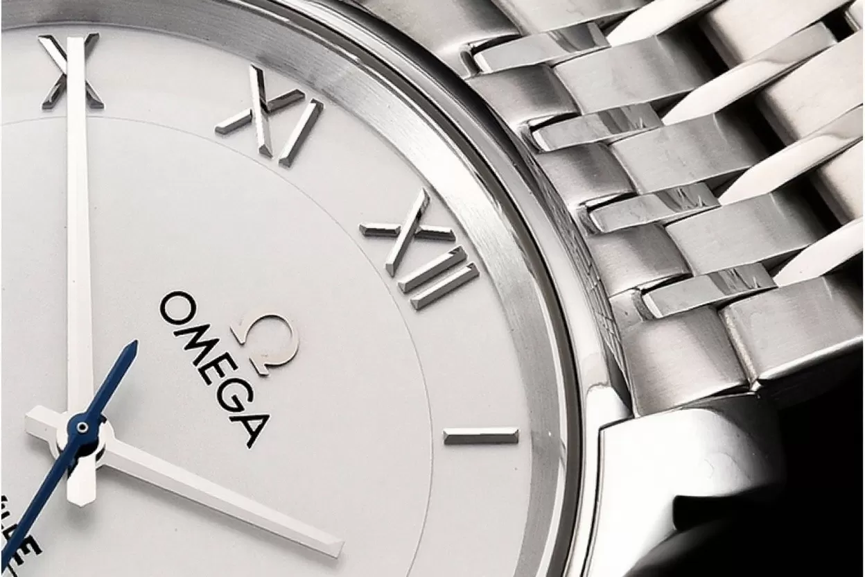 Omega ?C De Ville Men's Co ?C Axial SS / SS Wht / Roman VSF A8500 - Image 6