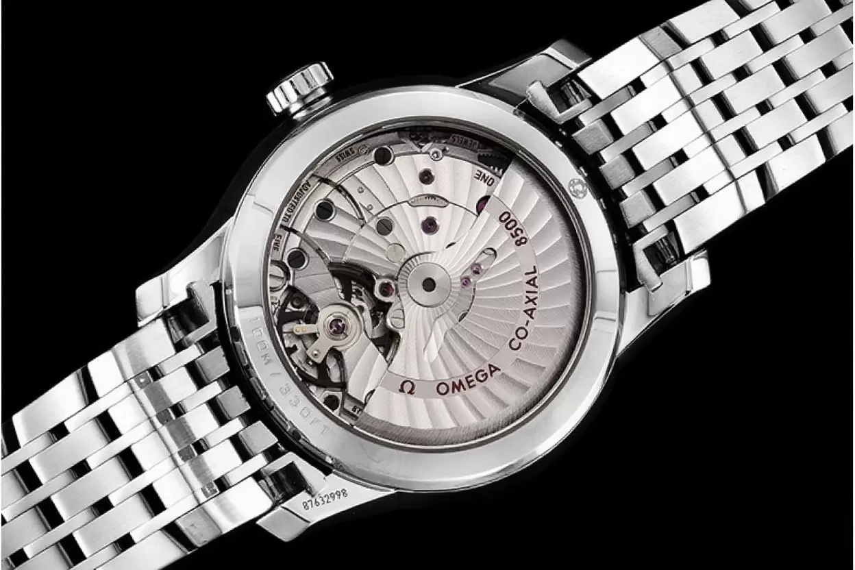 Omega ?C De Ville Mens Co ?C Axial 41mm SS / SS Black / Roman VSF A8500 - Image 5