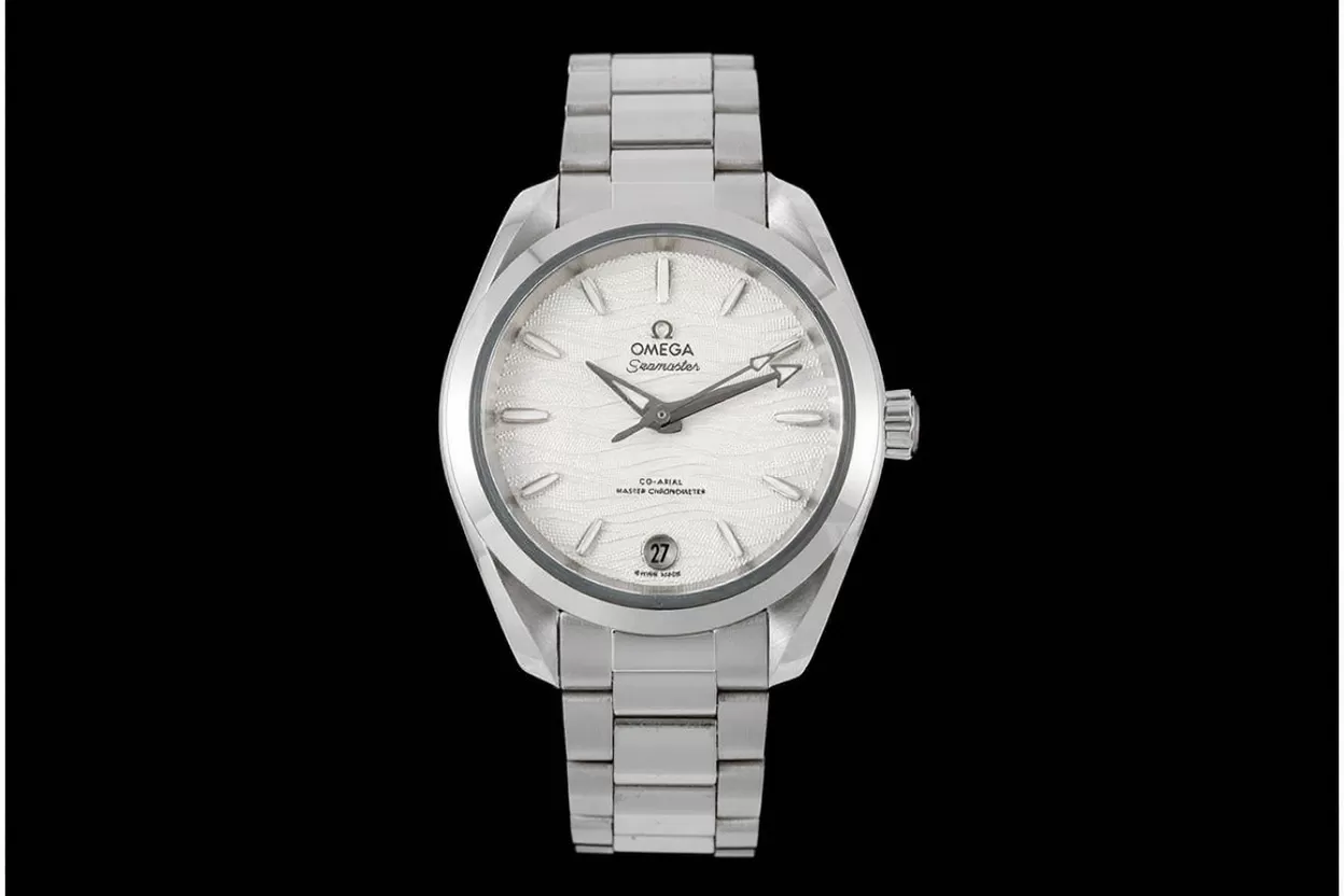 Aqua Terra 150M 34mm Ladies SS / SS Wht / Stk VSF A8800 - Image 2