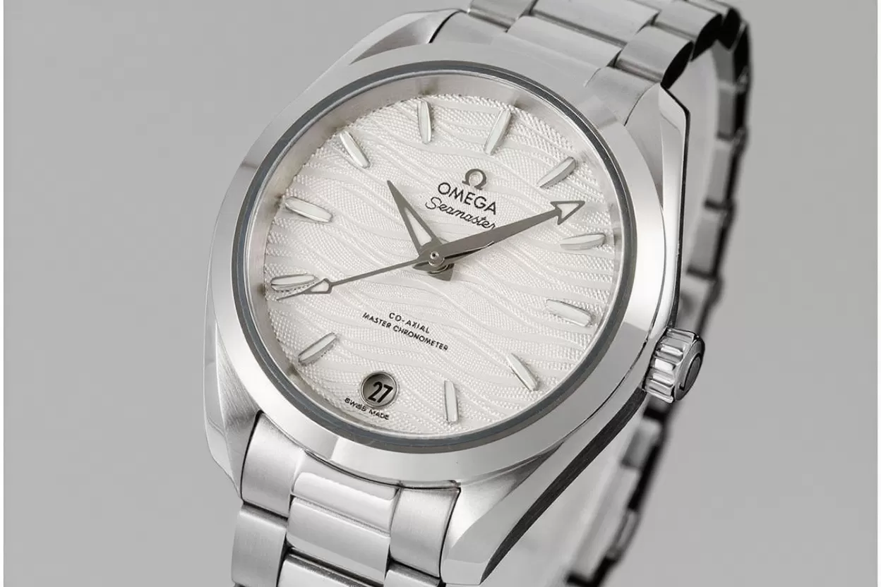 Aqua Terra 150M 34mm Ladies SS / SS Wht / Stk VSF A8800