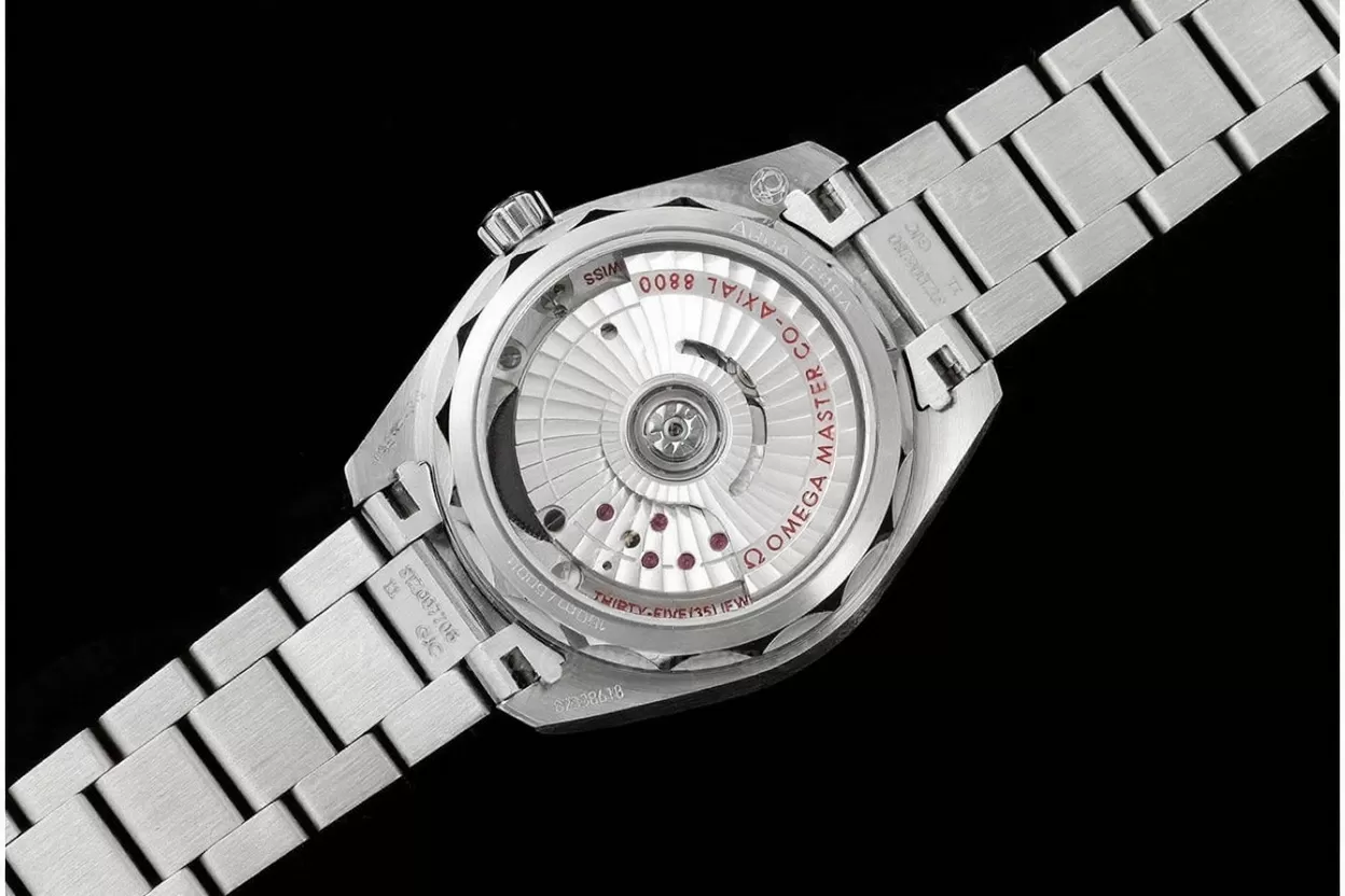 Aqua Terra 150M 34mm Ladies SS / SS Wht / Stk VSF A8800 - Image 7