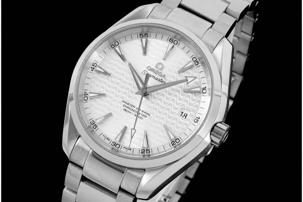 Aqua Terra 150m 41mm SS / SS White Textured VSF A8500