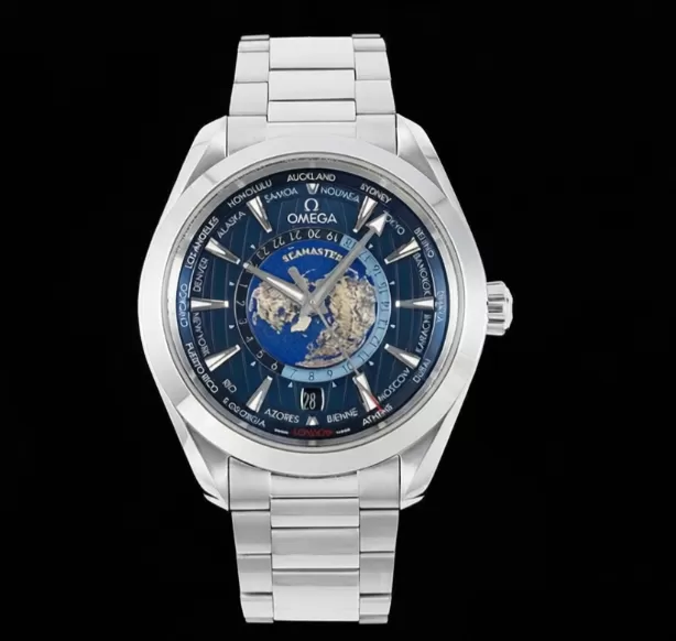 Aqua Terra 150M 43mm Worldtimer SS / SS Blue Dial VSF A8938 - Image 2