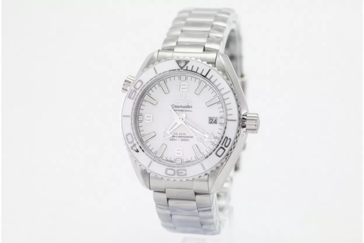 Planet Ocean 600M 39.5mm SS / SS Ladies White Dial VSF A8800 - Image 16