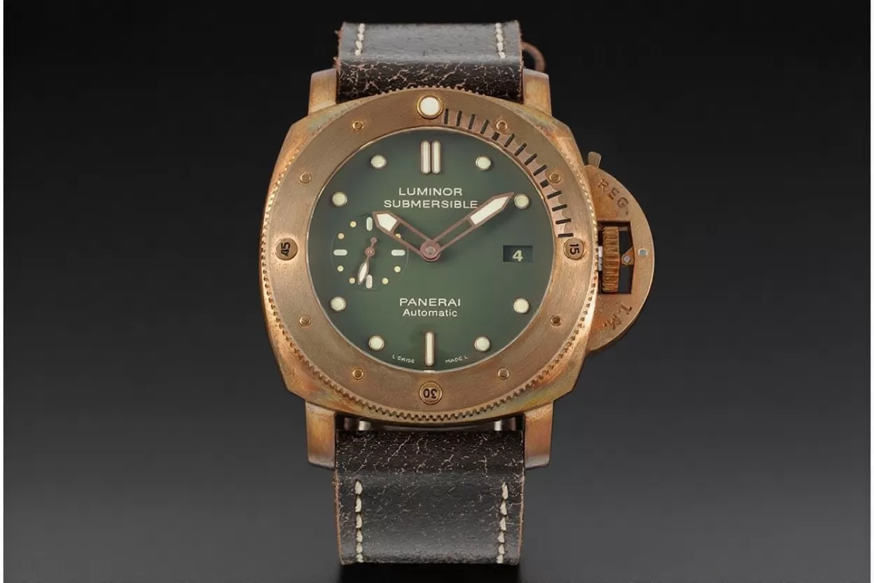 PAM382N Bronzo Submersible BR / LE Green VSF V2 Mod9000 - Image 4