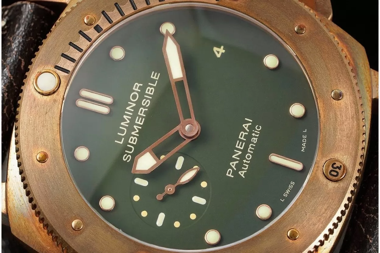 PAM382N Bronzo Submersible BR / LE Green VSF V2 Mod9000 - Image 3